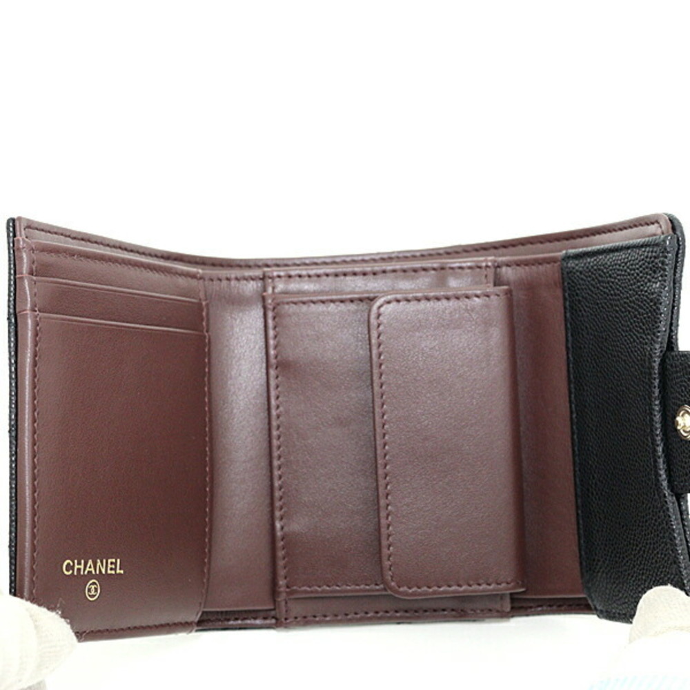 CHANEL Black Caviar Leather Wallet - Picture 4 of 6
